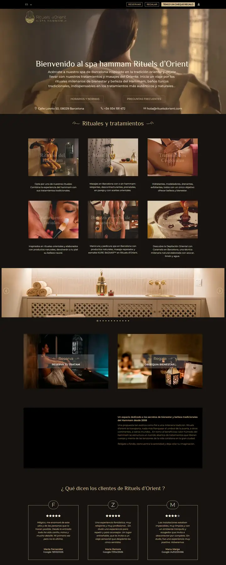 Rituels d’Orient: Spa · Barcelona