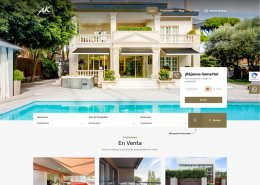 Pagína web inmobiliria con conexión al CRM Witei